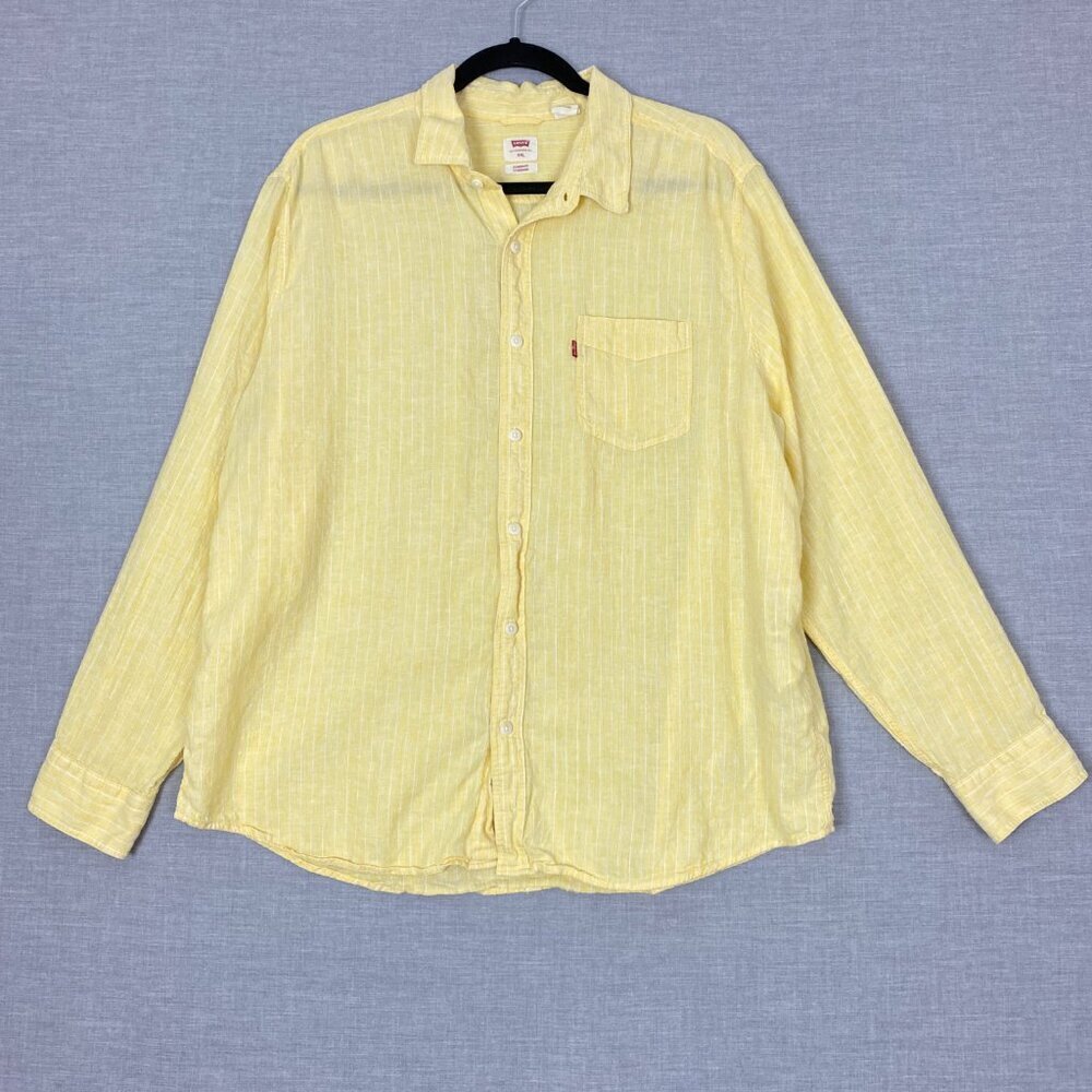 Levi's Yellow Casual Button-Down Shirt
